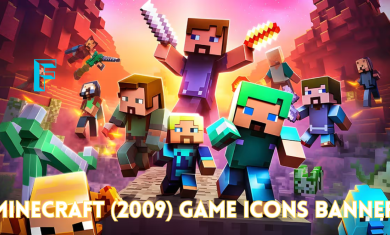 minecraft (2009) game icons banners